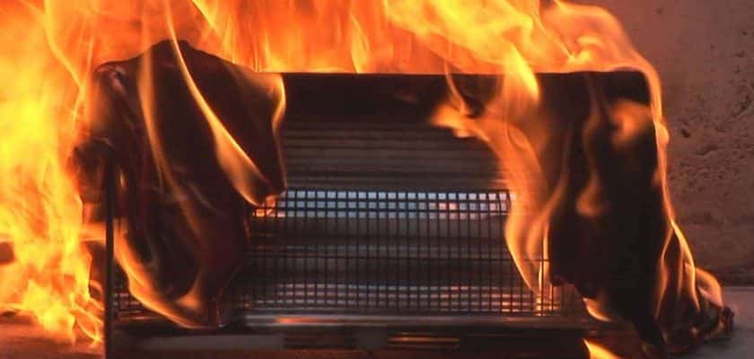 Steps to prevent space heater fire